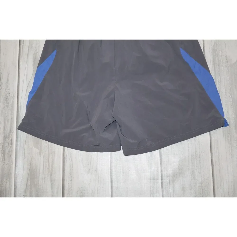 Nike Dri-FIT Athletic Running Shorts Lined Gray/Blue XL (RN# 56323 CA# 05553)